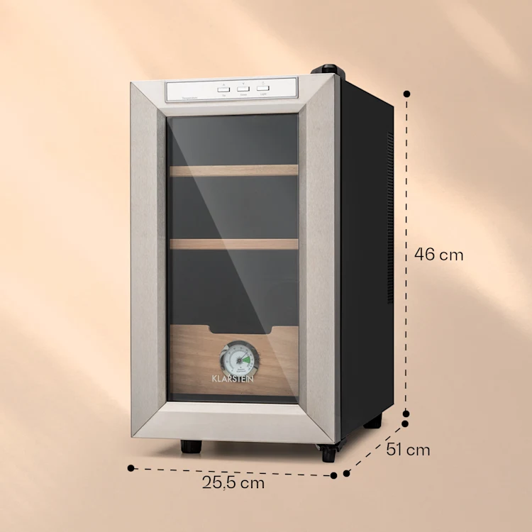 El Presidente 23 Humidor 45 W Touch beech wood 23L LED Silver