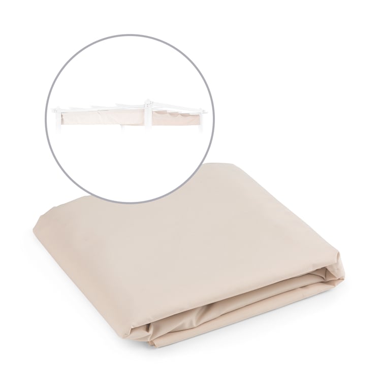 Pantheon Pergola Ersatzdach Dach Sonnendach Plane 3x3 m 3 x 3 m | Beige