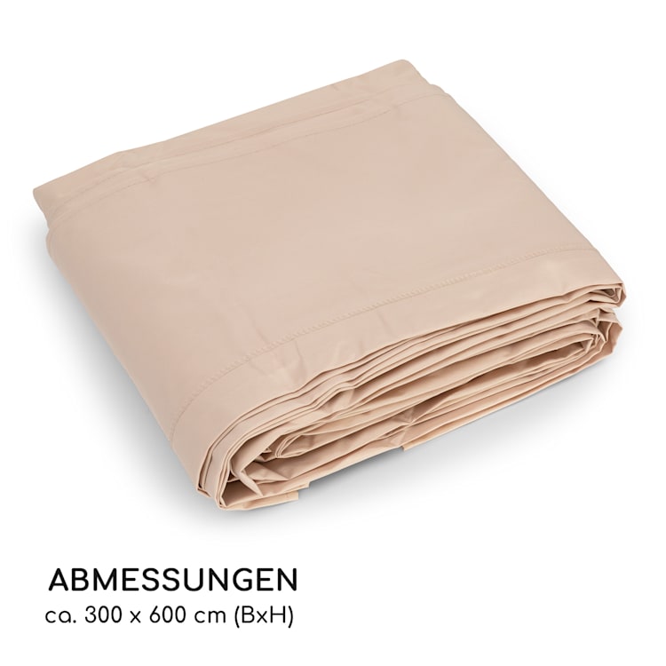 Pantheon Cortina Pergola Ersatzdach 200 g/m² Polyester-Tuch 3x6 m inkl. Seilzug 3 x 6 m | Beige