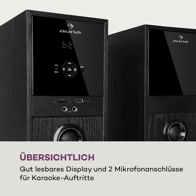 Linie 200A Standlautsprecher 3-Wege 2 x 80 Watt RMS Höhe: 92 cm