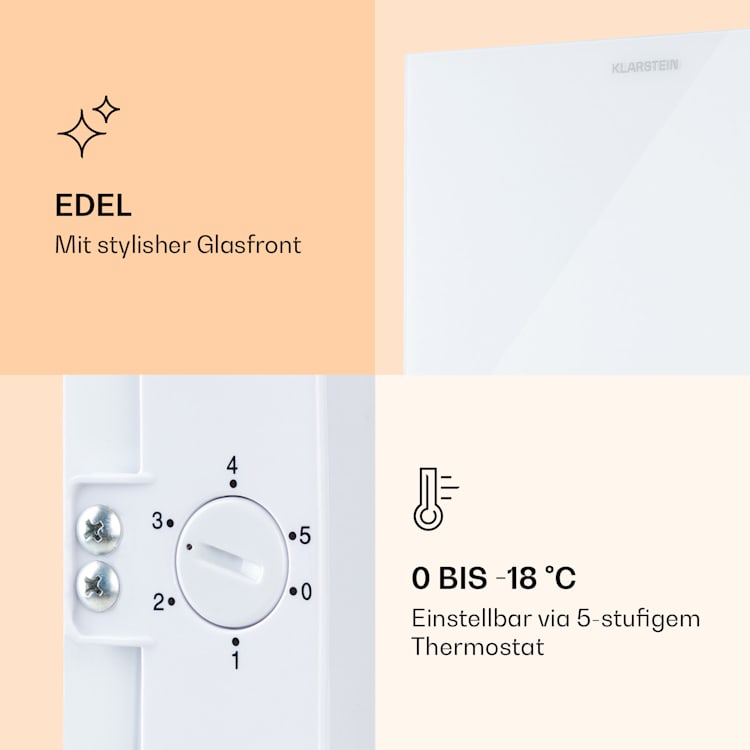 Pluto 60L Gefrierschrank 4-Sterne 60 Liter bis -18 °C Weiß