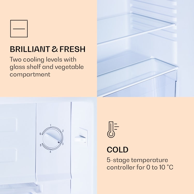 CoolArt 79L Combinação frigorífico/congelador Classe de eficiência energética F compartimento congelador 9L porta personalizada 79 Ltr | multicolorido