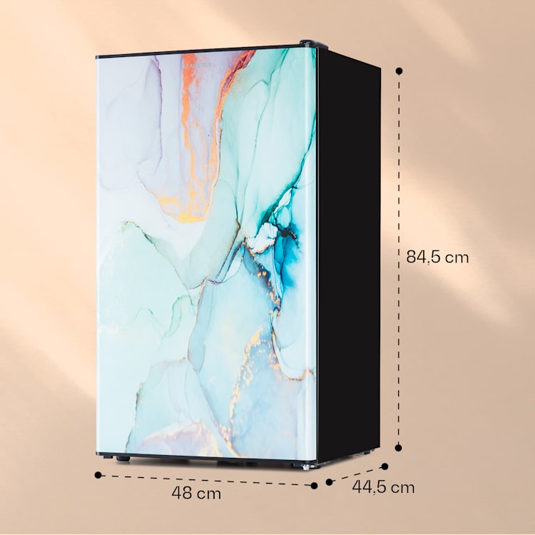 CoolArt 79L Combinação frigorífico/congelador Classe de eficiência energética F compartimento congelador 9L porta personalizada 79 Ltr | multicolorido
