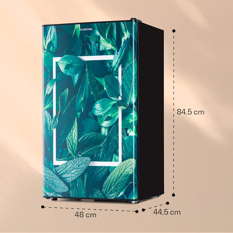 CoolArt 79l jääkaappi-pakastin energiatehokkuusluokka F pakastelokero 9l design ovi Forest