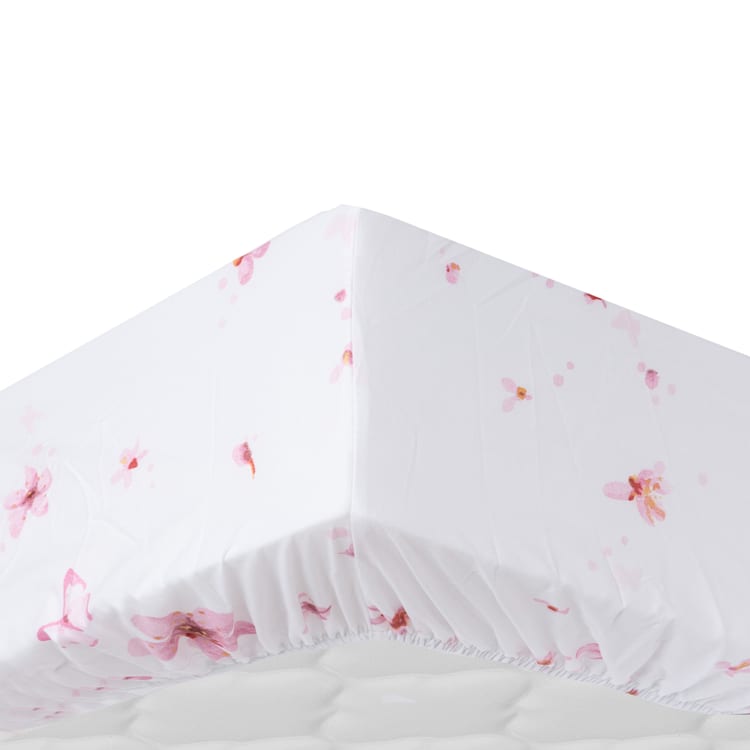 Soft Wonder édition drap housse 180-200 x 200 cm Mikrofaser Fleurs Roses