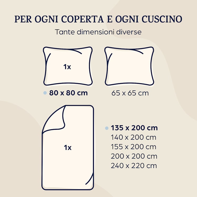 Traumwolle, Biancheria da Letto di Flanella, 135x200 cm