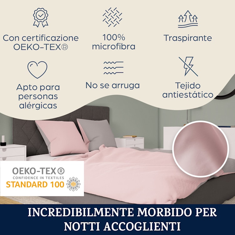 Soft Wonder-Edition, biancheria da letto, 155x200 cm Rosa