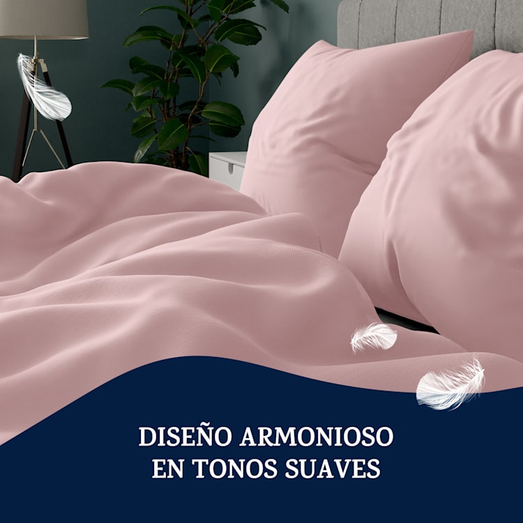 Ropa de cama de felpa Traumwolle 155x220 cm Rosa