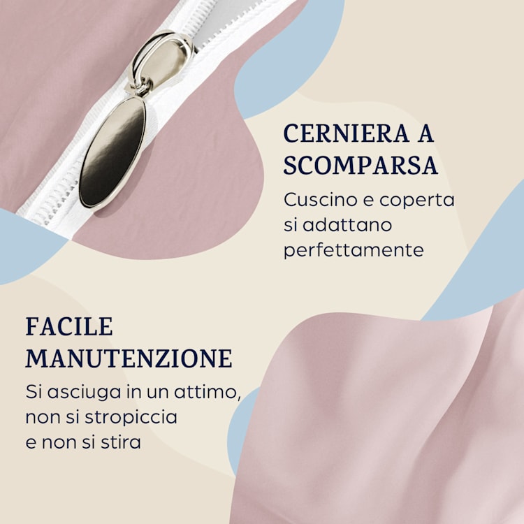 Traumwolle, Biancheria da Letto di Flanella, 155x220 cm Rosa
