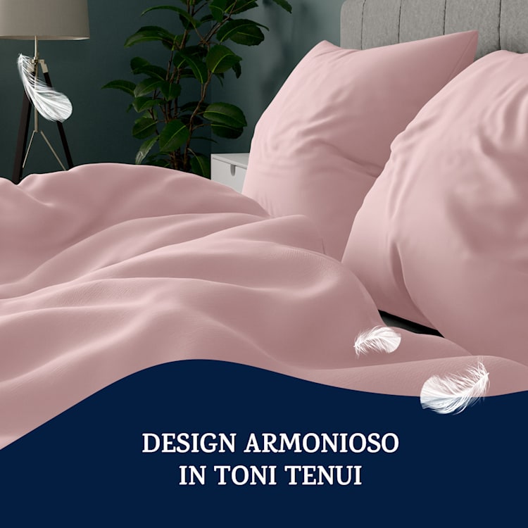 Traumwolle, Biancheria da Letto di Flanella, 155x220 cm Rosa