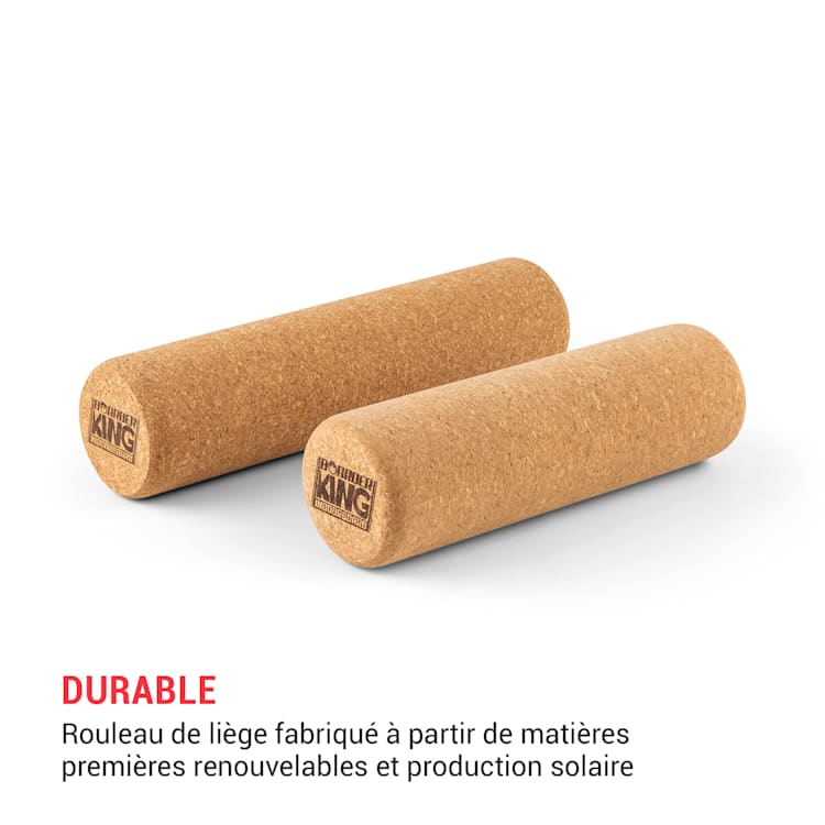 Indoorboard Classic planche d'équilibre + tapis + rouleau bois / liège rouge Nature