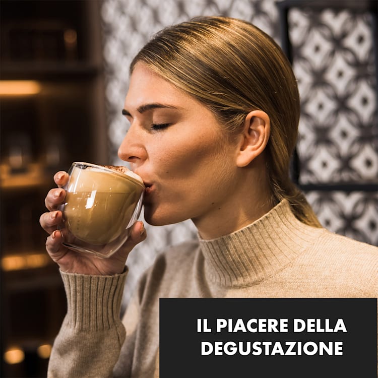 Altino, bicchieri termici a doppia parete, 250 ml, fatti a mano, vetro borosilicato