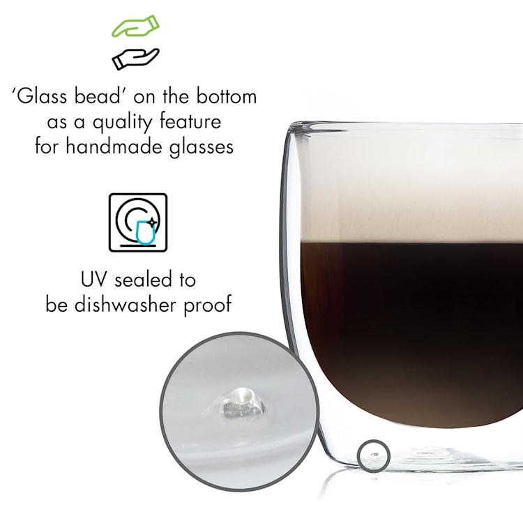 Glaswerk Altino doppelwandige Thermogläser 250 ml Borosilikatglas