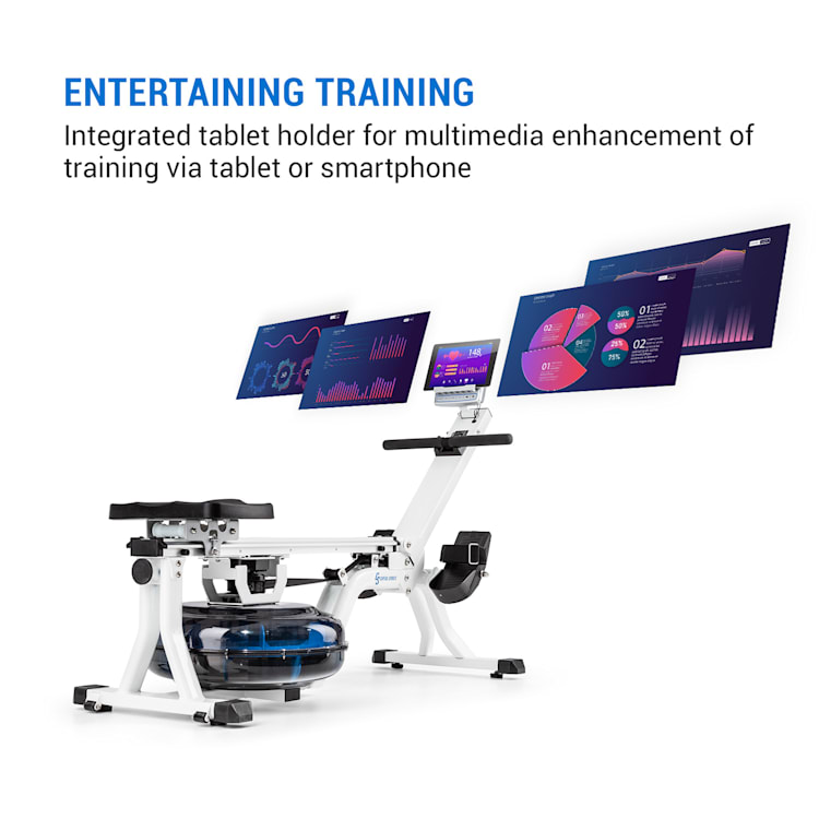 Flow M1 waterroeier ruimtebesparende trainingscomputer tot 150 kg