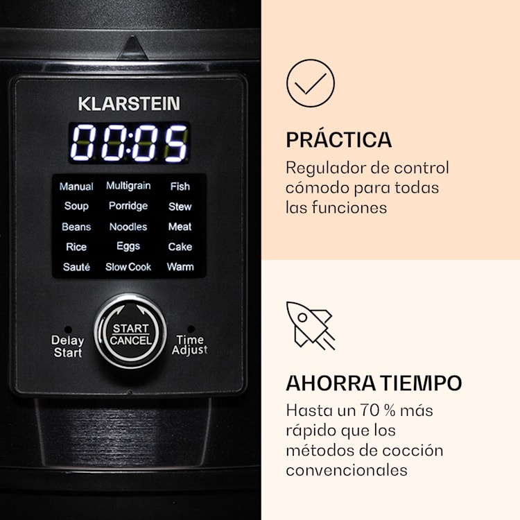 Quick Cook olla multifuncional 1000 vatios 4,8 litros 15 programas de cocción