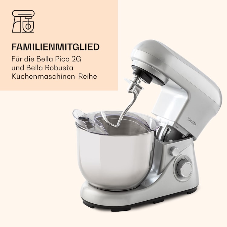 Knethaken Ersatz-Rührelement für Bella Pico 2G/Bella Robusta Aluminium-Druckguss