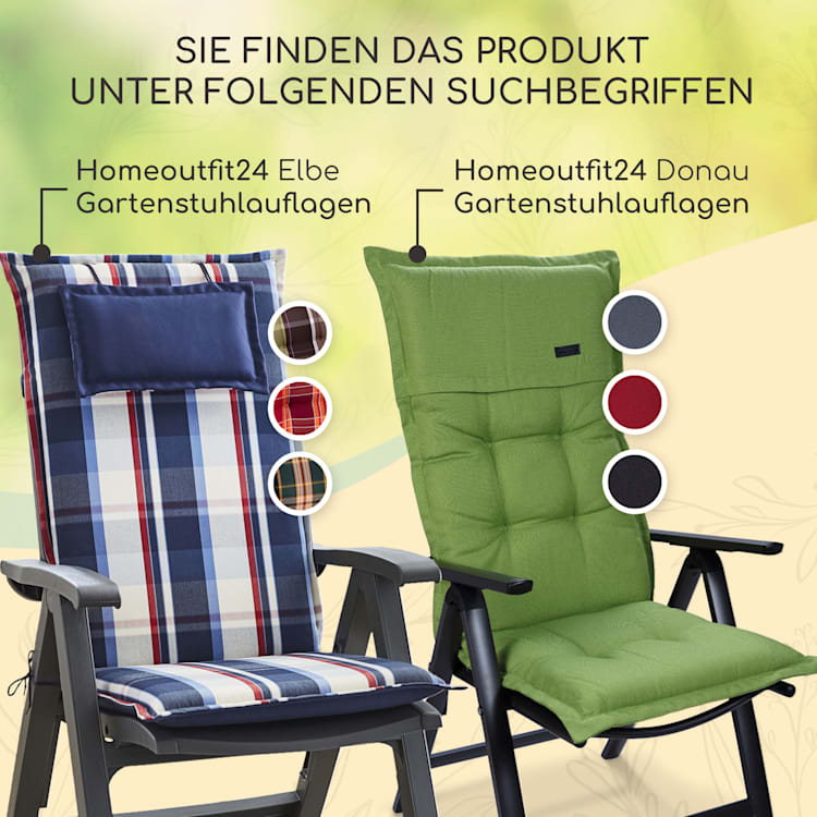 Sylt Polsterauflage Sesselauflage Hochlehner Kopfkissen Polyester 50x120x9cm 1 x Sitzauflage | Grau / Hellgrau