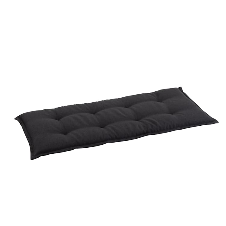 Almofada De Assentos P/ Bancos Naxos Espuma Tecido Estruturado de Poliéster 110x7x49cm 110 x 7 x 49 cm | Antracite