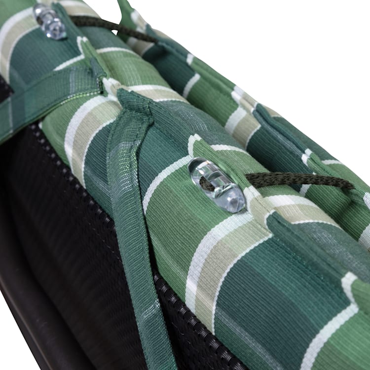 Sylt Dyna fåtöljdyna högryggad huvudkudde polyester 50x120x9cm 4 x sittdyna | Grön / grå