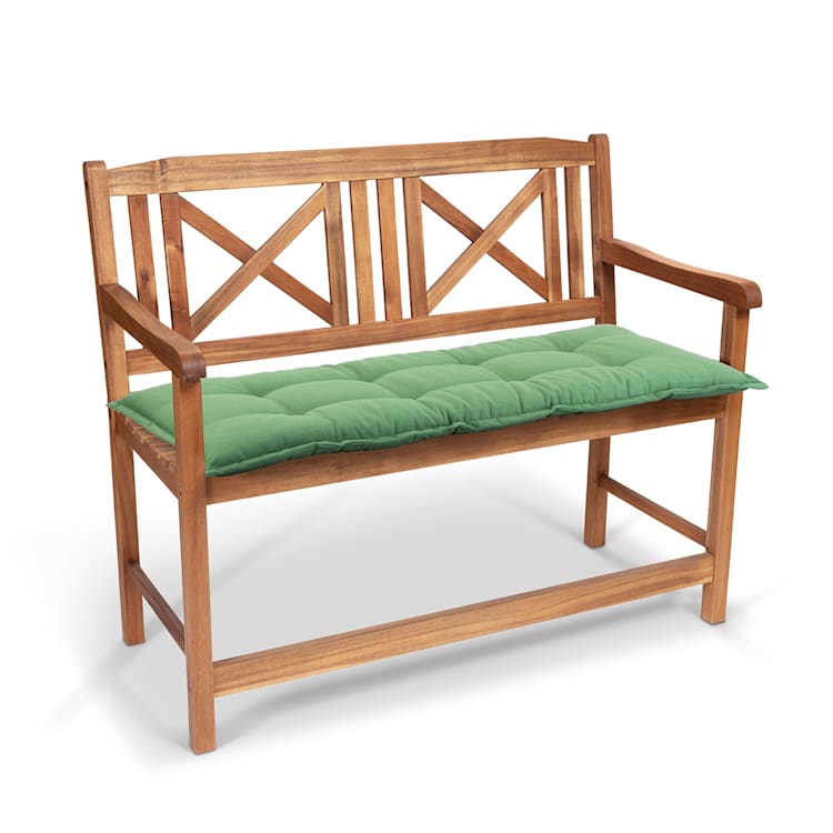 Naxos Bankkissen Polsterauflage Schaumstoffkern PE 110x7x49cm 110 x 7 x 49 cm | Grün