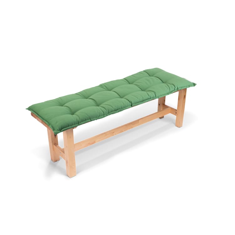 Naxos Bankkissen Polster Schaumstoff Strukturpolyester 140x7x49cm 140 x 7 x 49 cm | Grün