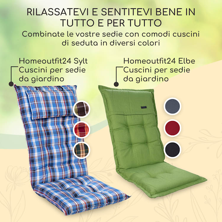 London, Sedia da Giardino, Textilene, Alluminio, 6 Posizioni, Pieghevole 1 x Sedia | Argento