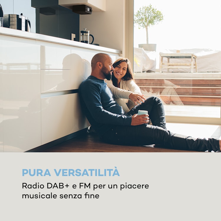 Sound Maître DAB - Radio da cucina sottopensile, DAB+/FM, BT, AUX Nero