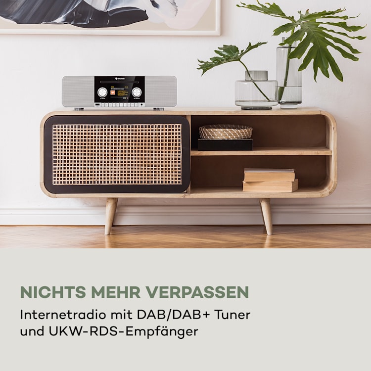 Connect CD MKII Internetradio Mediaplayer BT MP3 DAB+ Spotify Radio Weiß
