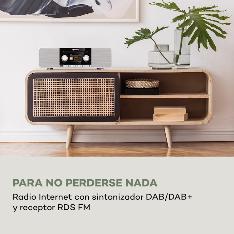 Connect CD MKII radio por Internet Mediaplayer BT MP3 DAB+ Spotify Connect Radio Blanco