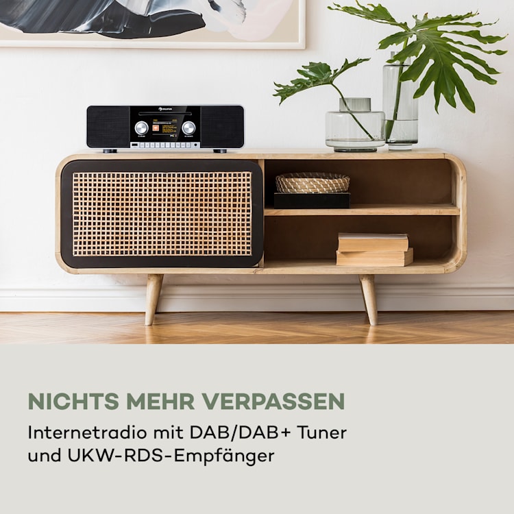Connect CD MKII Internetradio Mediaplayer BT MP3 DAB+ Spotify Radio Schwarz