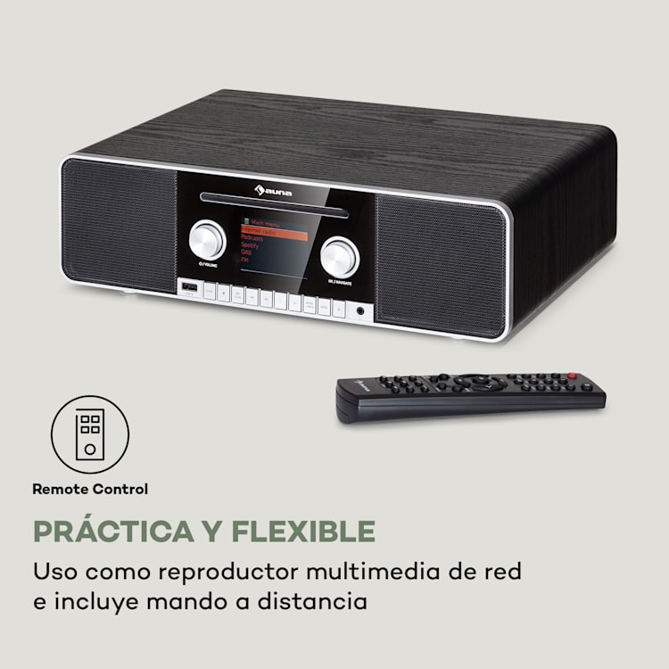 Connect CD MKII radio por Internet Mediaplayer BT MP3 DAB+ Spotify Connect Radio Negro