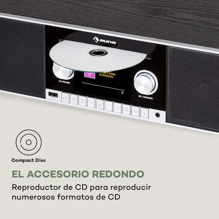 Connect CD MKII radio por Internet Mediaplayer BT MP3 DAB+ Spotify Connect Radio Negro