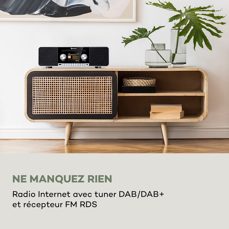 Connect CD MKII Radio Internet Lecteur multimédia BT MP3 DAB+ Spotify Connect Radio Noir