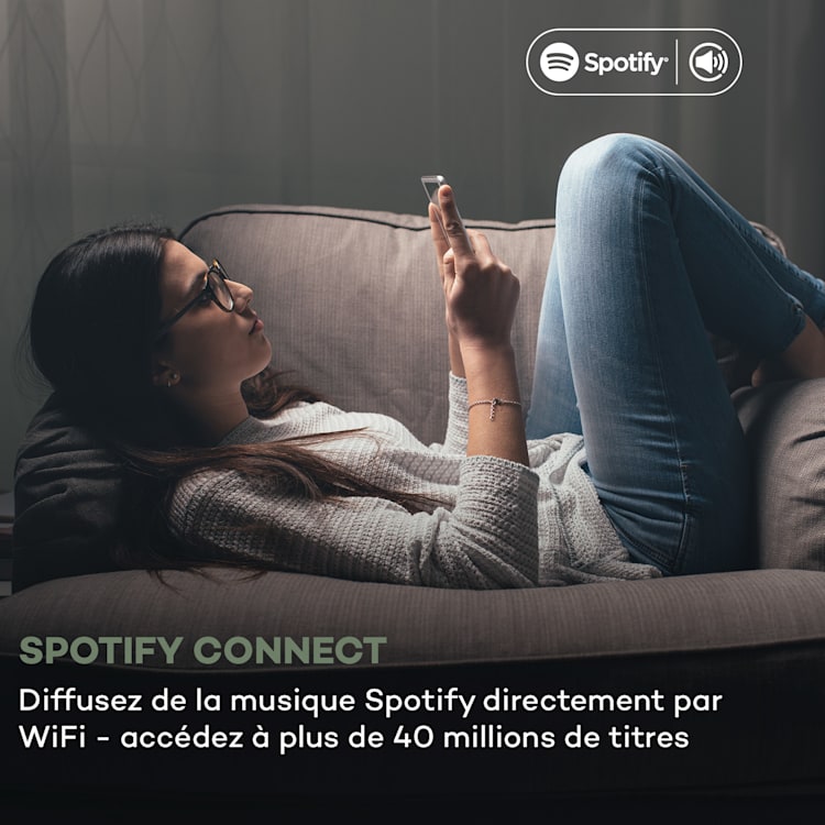 Connect CD MKII Radio Internet Lecteur multimédia BT MP3 DAB+ Spotify Connect Radio Noir