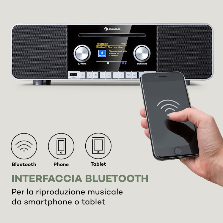 Connect CD MKII Internet Radio Media Player BT MP3 DAB+ Spotify Connect Nero