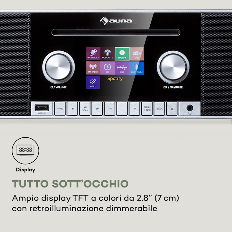 Connect CD MKII Internet Radio Media Player BT MP3 DAB+ Spotify Connect Nero