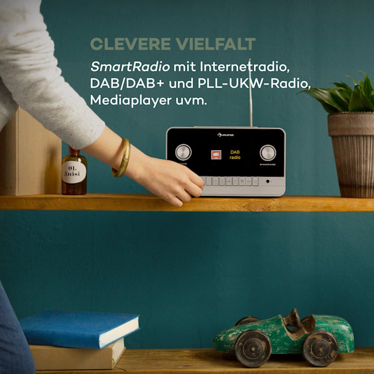 Connect 150 MKII 2.1-Internetradio DAB+/FM Spotify BT 2,8" TFT-Display Holz