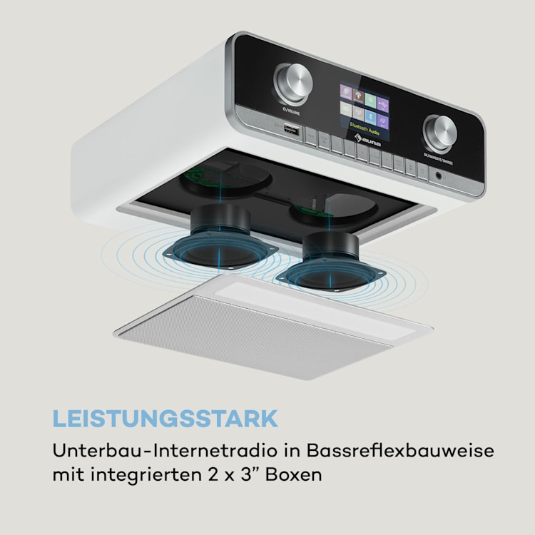 Connect Soundchef MKII Küchenunterbauradio Internet/DAB+/UKW Stereo Weiß
