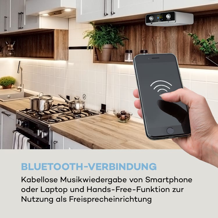 Connect Soundchef MKII Küchenunterbauradio Internet/DAB+/UKW Stereo Weiß