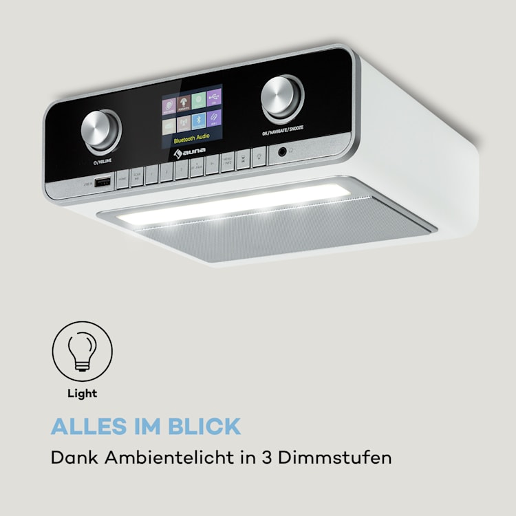 Connect Soundchef MKII Küchenunterbauradio Internet/DAB+/UKW Stereo Weiß