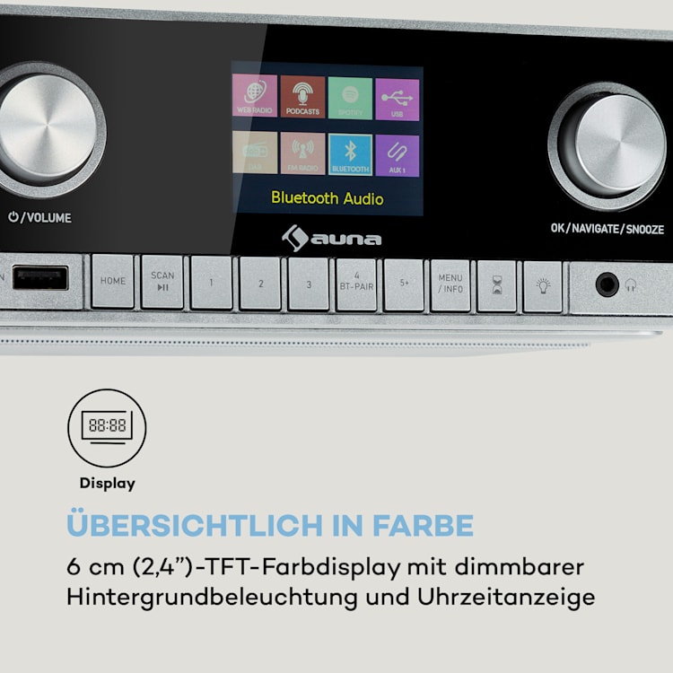 Connect Soundchef MKII Küchenunterbauradio Internet/DAB+/UKW Stereo Weiß