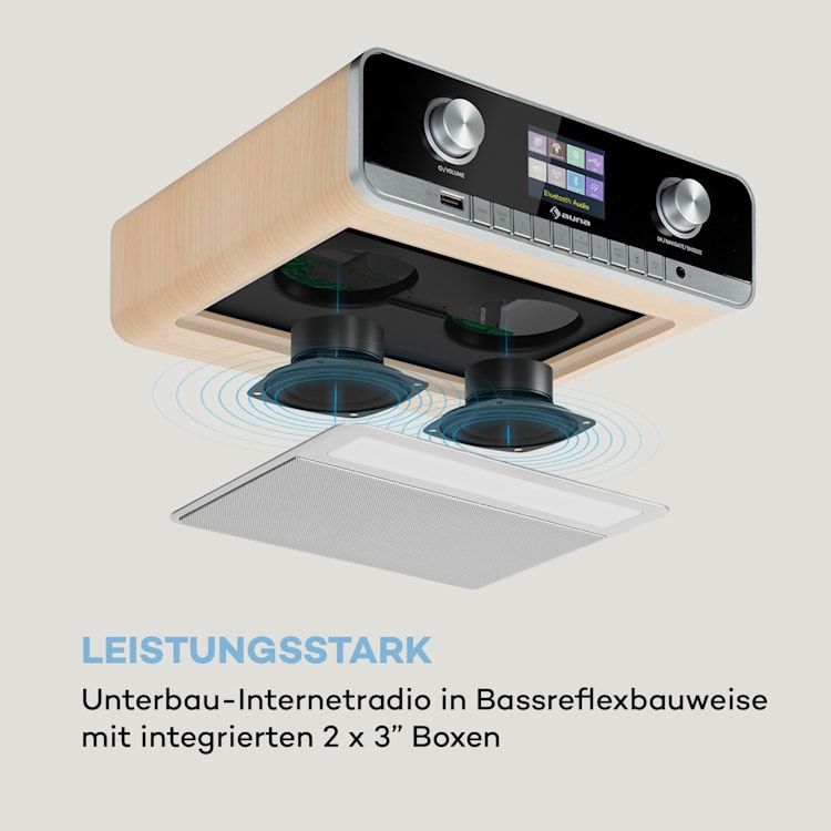 Connect Soundchef MKII Küchenunterbauradio Internet/DAB+/UKW Stereo Holz