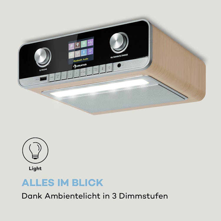 Connect Soundchef MKII Küchenunterbauradio Internet/DAB+/UKW Stereo Holz