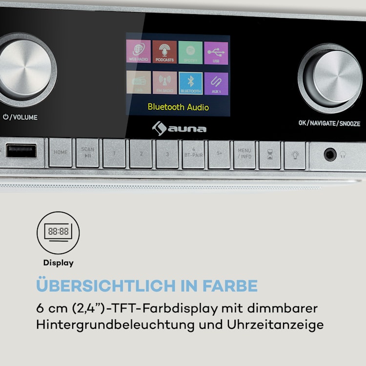 Connect Soundchef MKII Küchenunterbauradio Internet/DAB+/UKW Stereo Holz