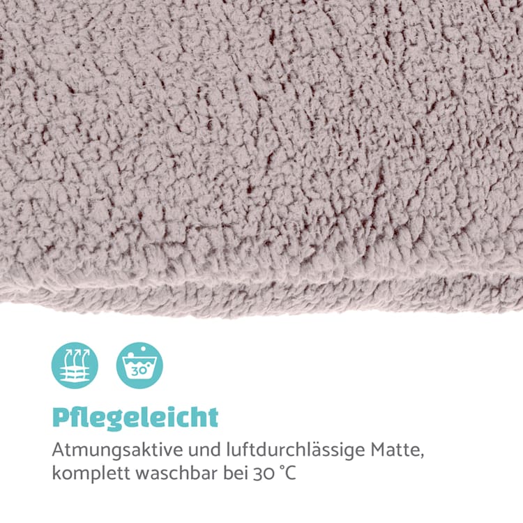 Finn Hundebett waschbar rutschfest atmungsaktiv PE / Vlies Größe S S | Beige