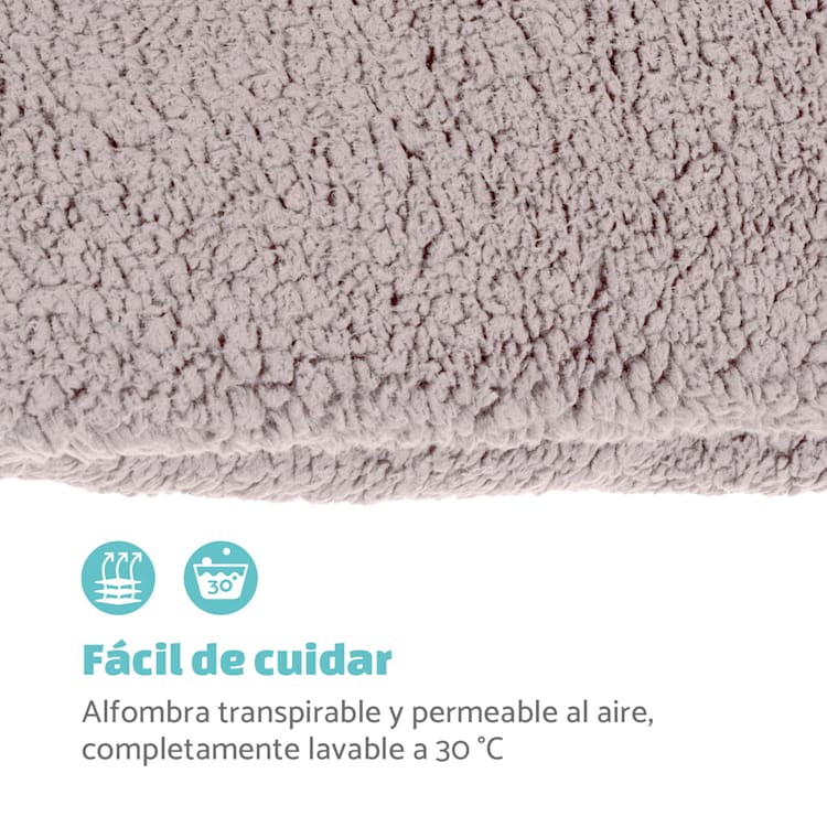 Finn Cama para perros Colchón para perros | Lavable | Antideslizante | Transpirable | Poliéster/Lana | Tamaño S (68 x 5 x 54 cm) S | Beige