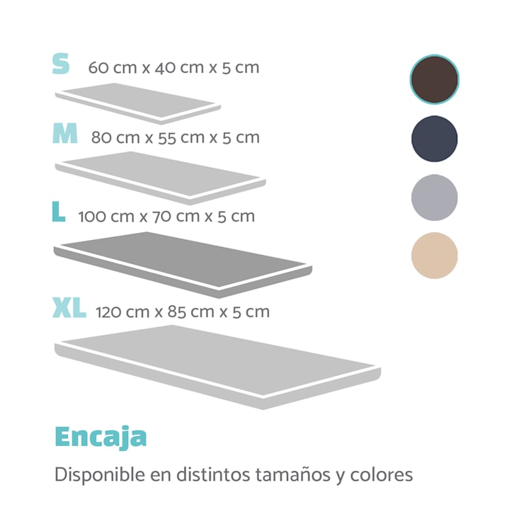 Luna Cama para perros Colchón para perros | Lavable | Ortopédico | Antideslizante | Transpirable | Espuma viscoelástica | Tamaño L (100 x 5 x 70 cm) L | Marrón Oscuro