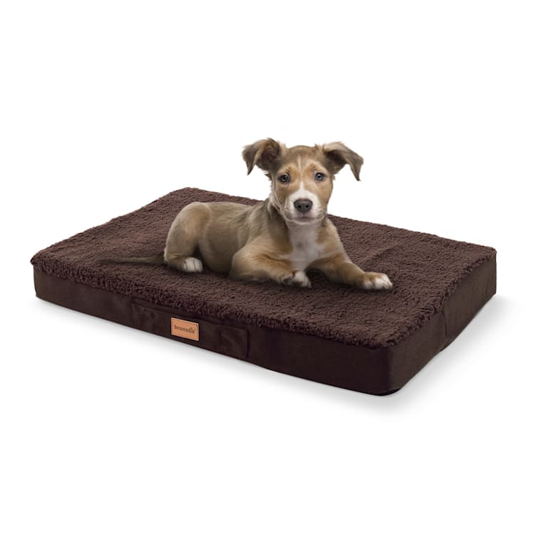 Balu hondenbed hondenkussen | wasbaar | orthopedisch | anti-slip | ademend traagschuim | maat S (72 x 8 x 50 cm) S | Earth Brown