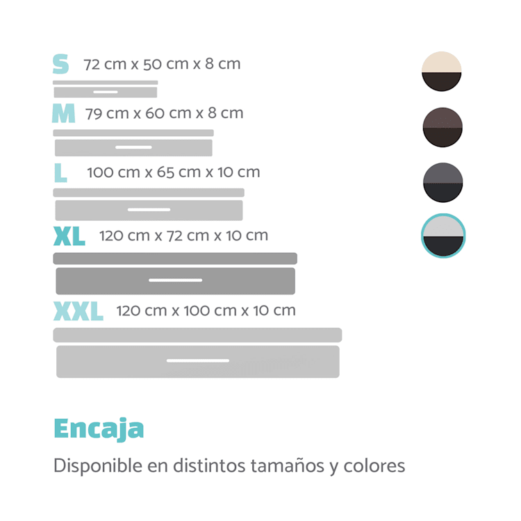 Cojín para perro Balu | lavable | ortopédico | antideslizante | espuma de memoria transpirable | tamaño XL (120 x 10 x 72 cm) XL | Gris