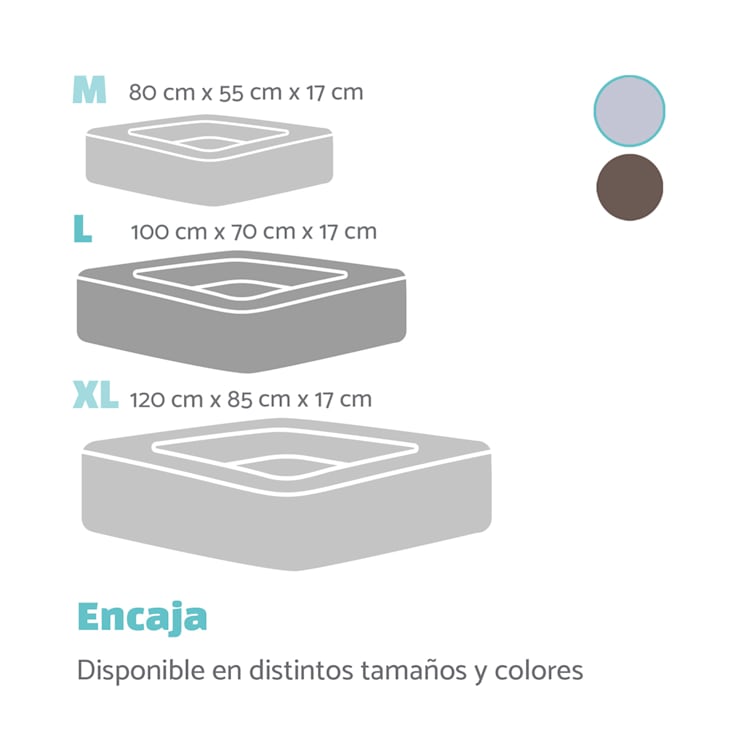 Bruno Cama para perros Cesta para perros | Lavable | Ortopédica | Antideslizante | Transpirable | Espuma viscoelástica | Tamaño L (100 x 17 x 70 cm) L | Gris